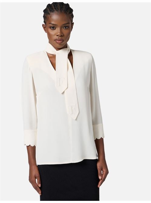 Camicia in georgette con fusciacca ELISABETTA FRANCHI | CA08956E2.DZ9